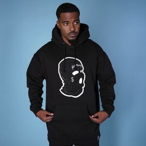 AJ11 GET MONEY MASK CHENILLE PATCH HOODIE - HW